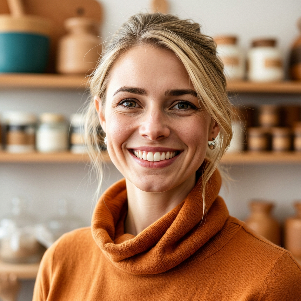 Emma, founder of Little Kiln Ceramics