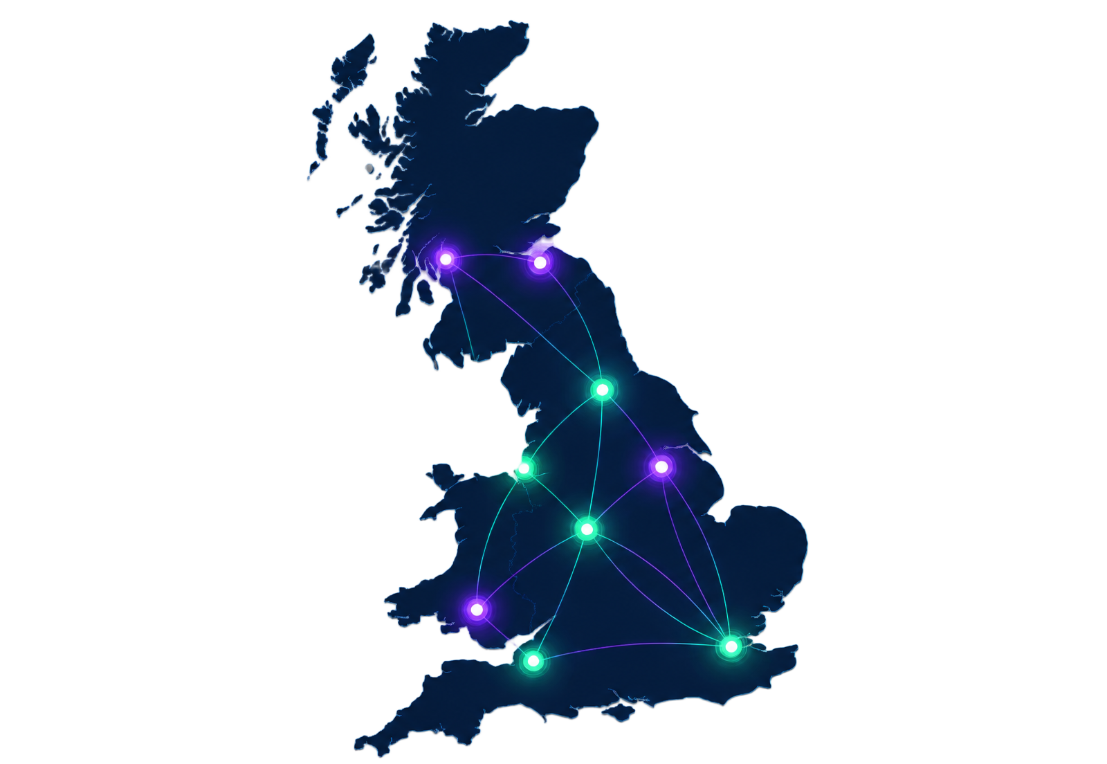Map of Drivri UK coverage across 24 cities